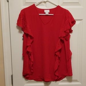 Liz Claiborne red blouse